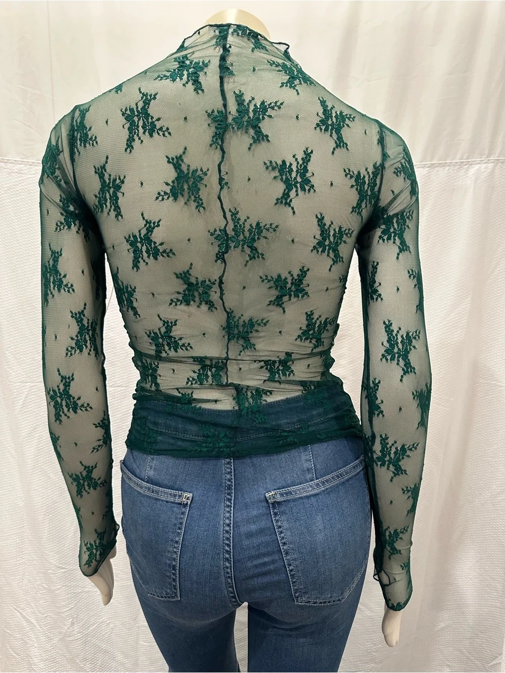 NWT Intimately Free People Lady Lux Layering Top Evergreen Sz XS